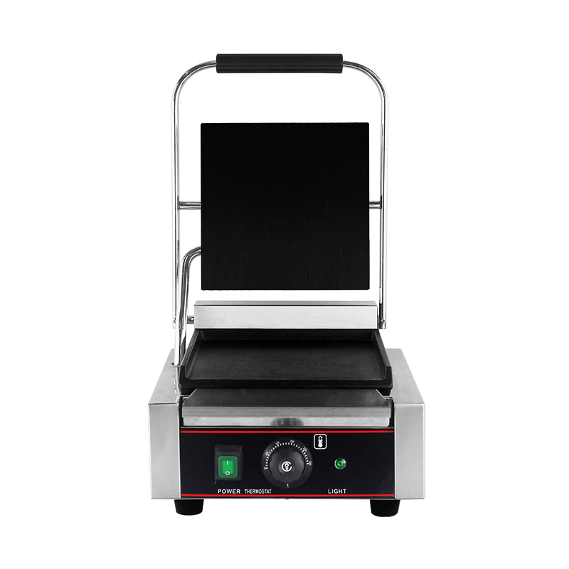 ماكينة شواء بانيني كهربائية تجارية من الفولاذ المقاوم للصدأ للمطبخ